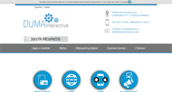 Desktop Screenshot of dumainteractiva.com